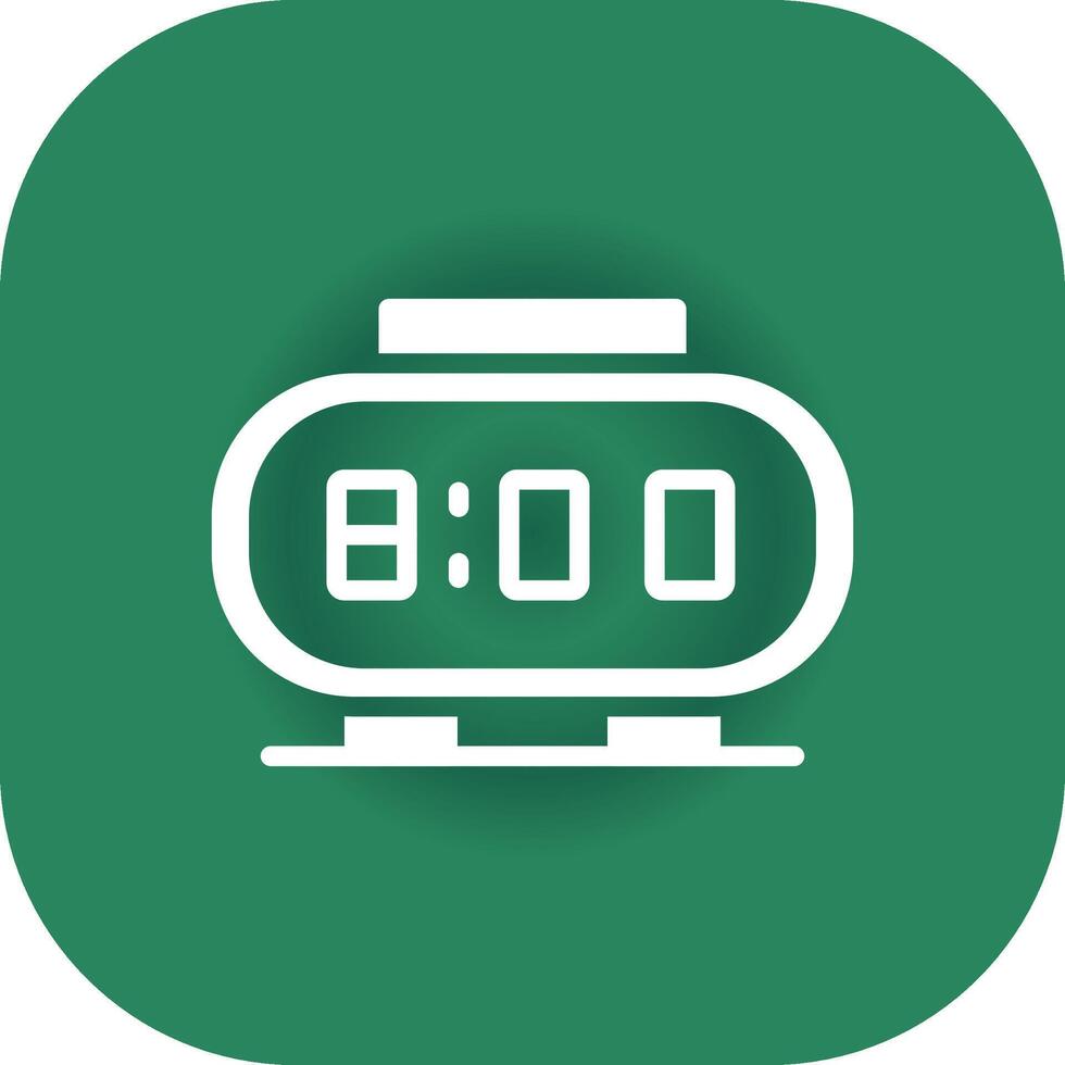 Digital Clock Creative Icon Design vector