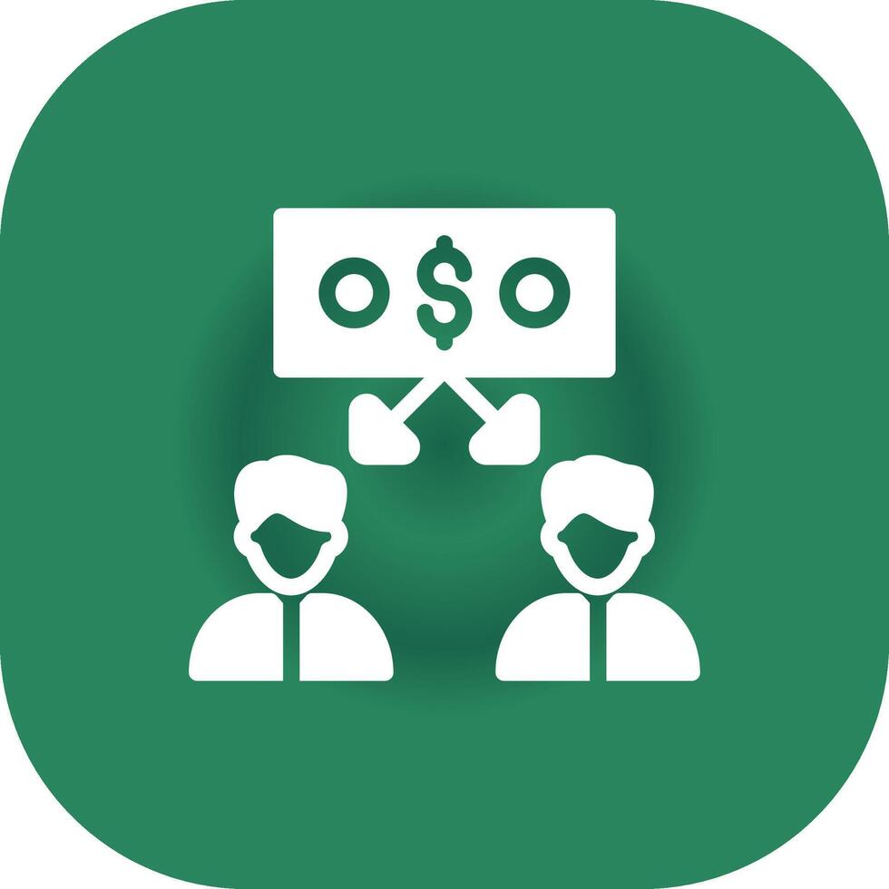 Peer to Peer Lending Creative Icon Design vector