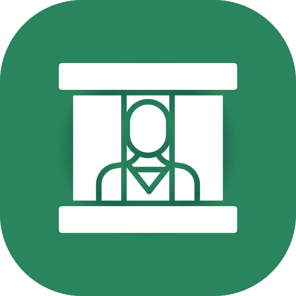 Prisoner Creative Icon Design vector