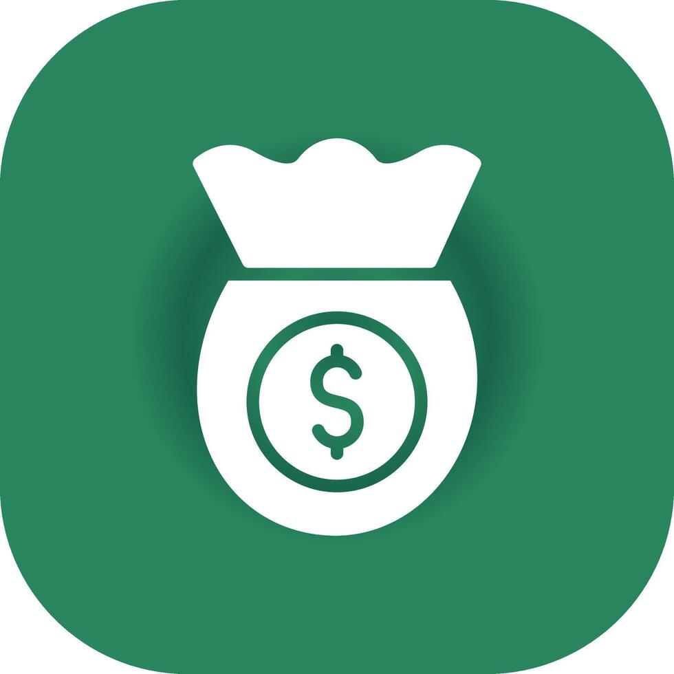 Money Bag Creative Icon Design vector