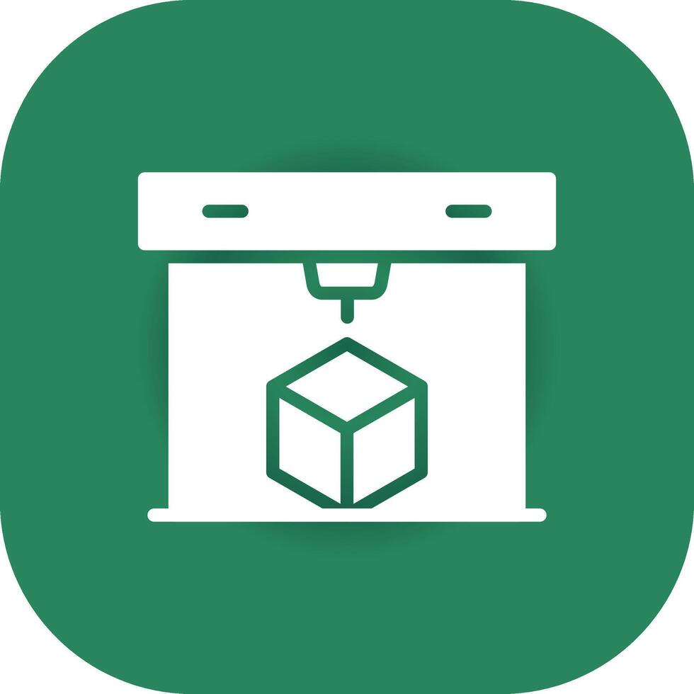 3D Printing Creative Icon Design vector