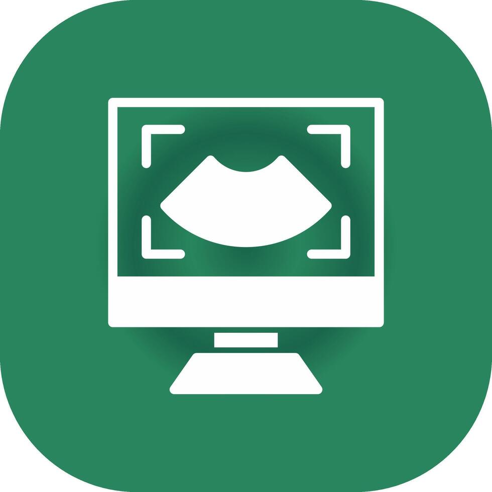 Ultrasound Creative Icon Design vector