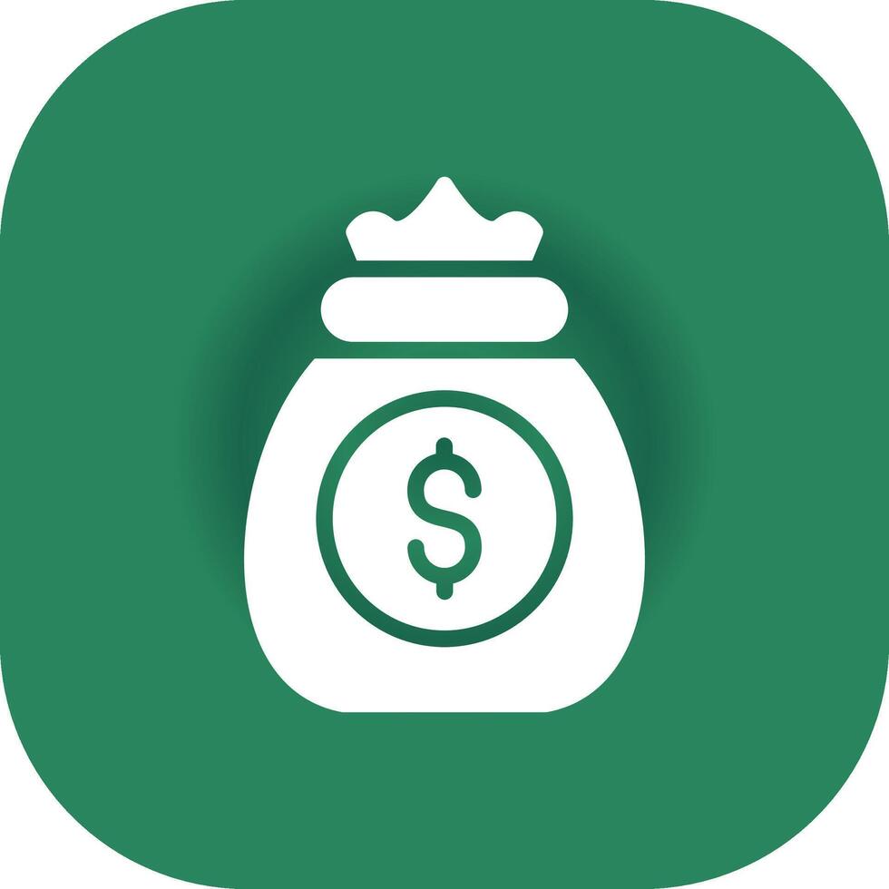 Money Bag Creative Icon Design vector