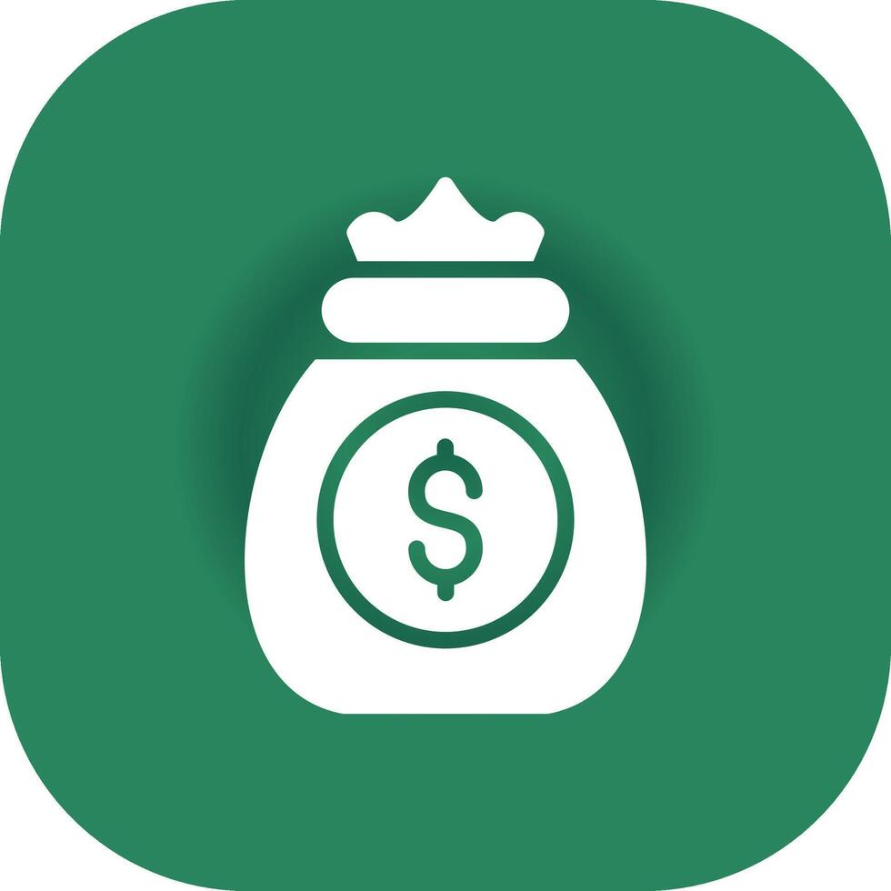 Money Bag Creative Icon Design vector