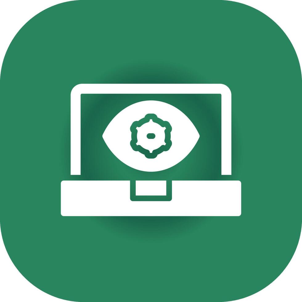 Computer Vision Creative Icon Design vector