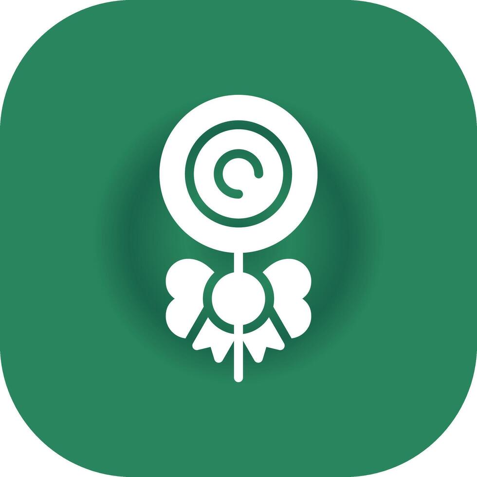 Glyph Round Corner Green Gradient vector