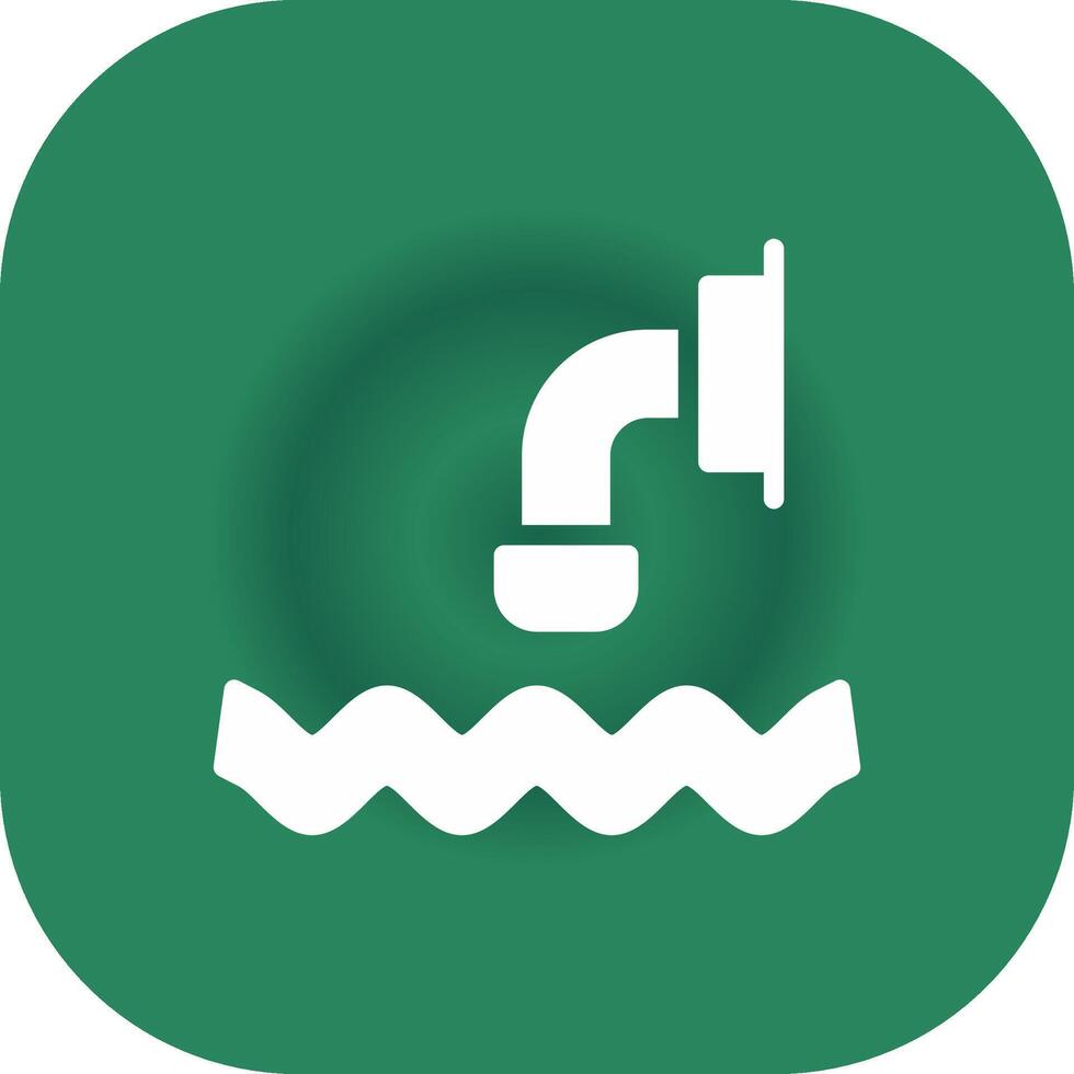 Waste Water Creative Icon Design vector