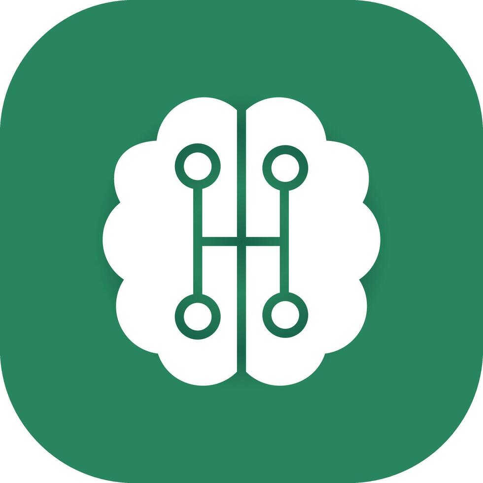 Humanoid Robot Creative Icon Design vector