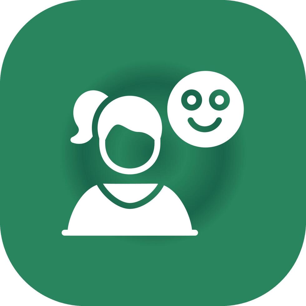 Happy Creative Icon Design vector