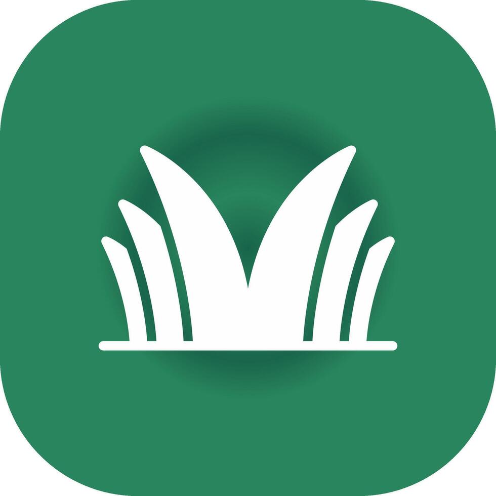 Grass Creative Icon Design vector