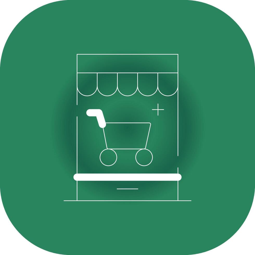 Personalized Web Store Creative Icon Design vector