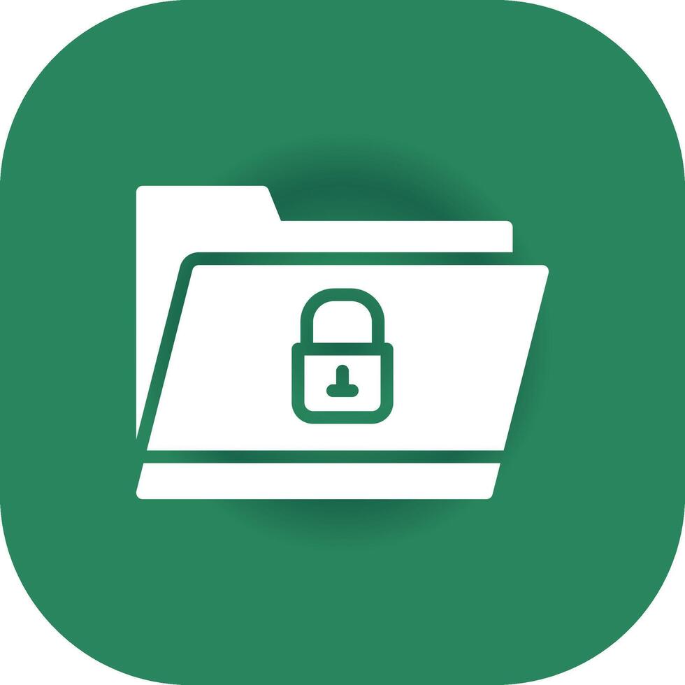 Locked Folder Creative Icon Design vector