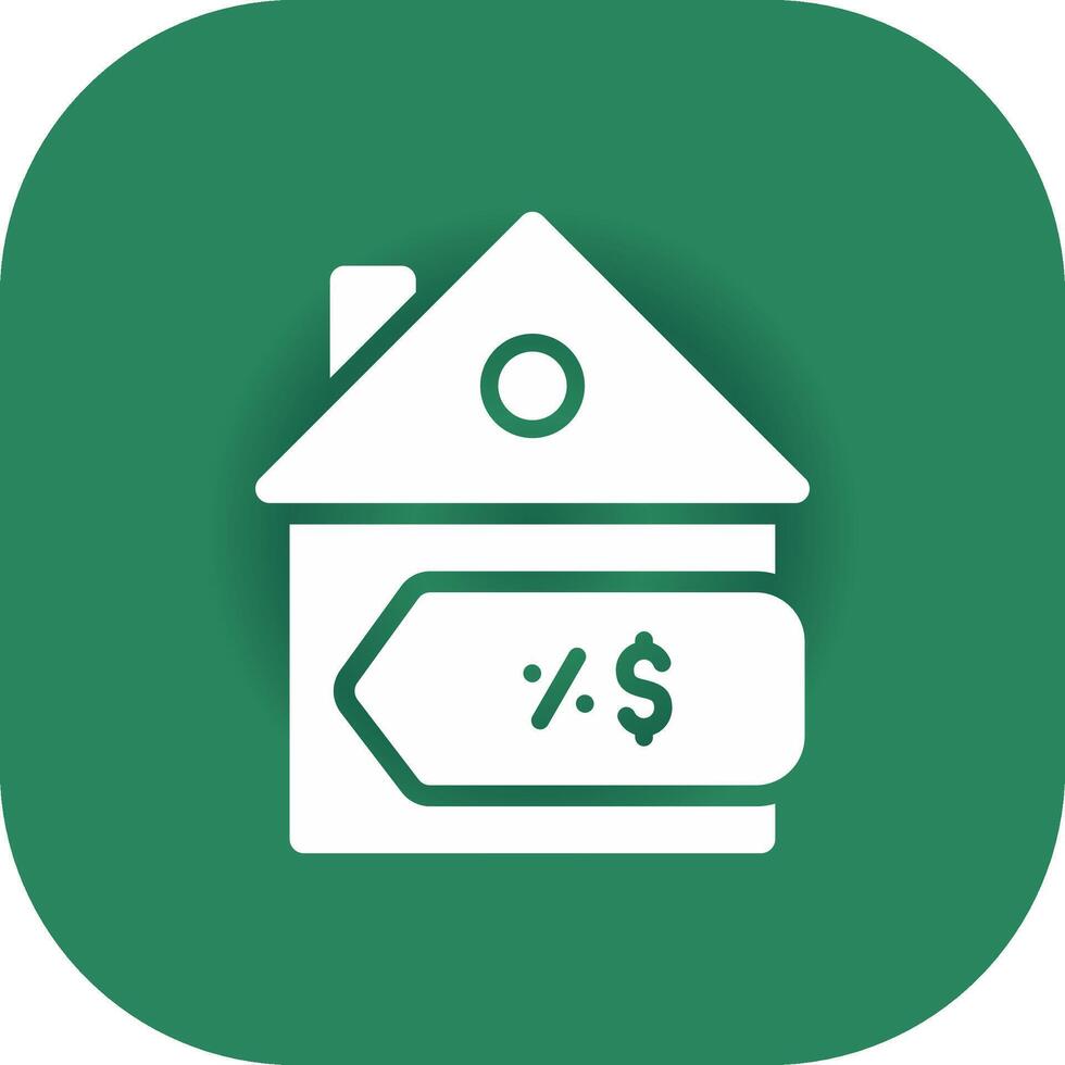 House Sale Creative Icon Design vector