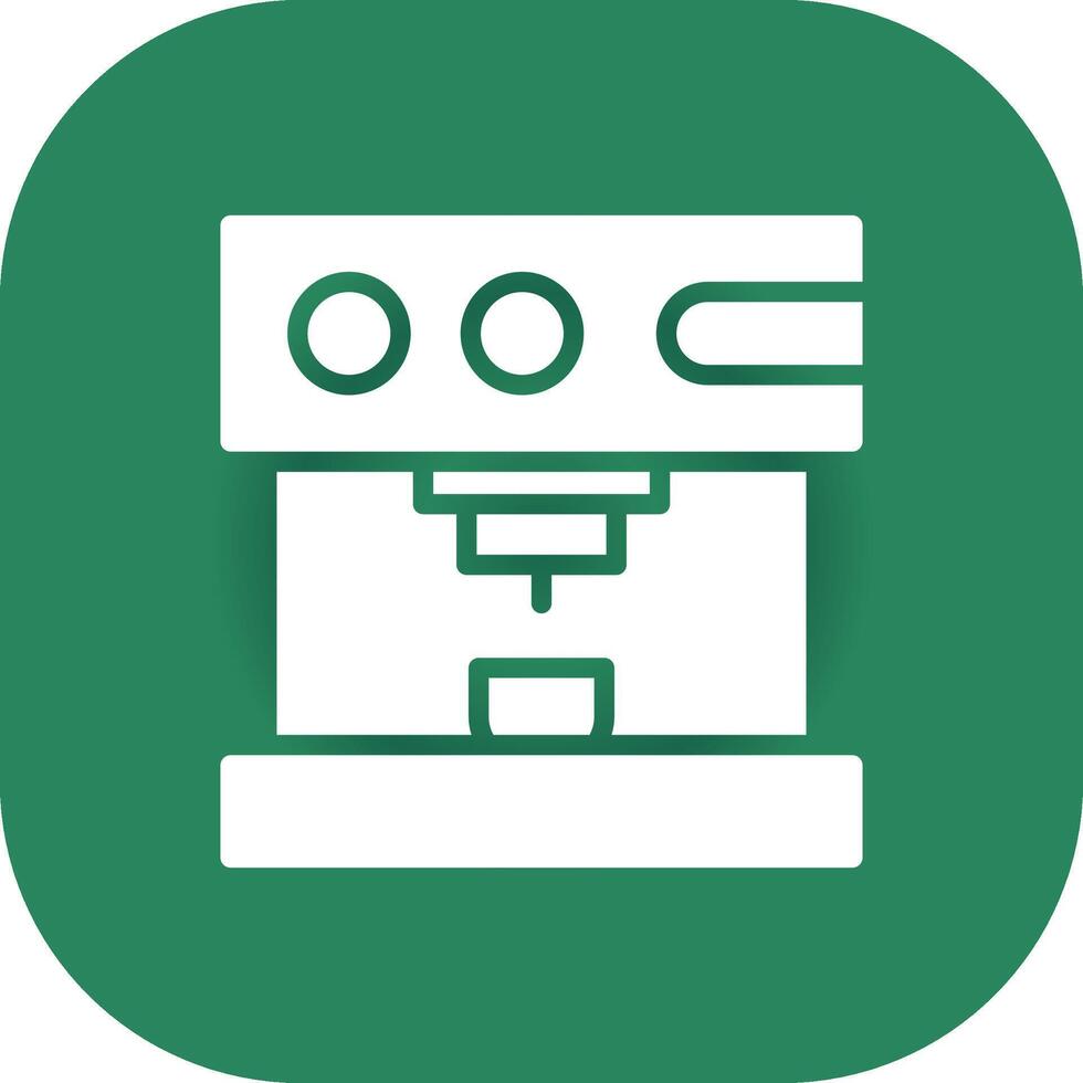 Coffee Machine Creative Icon Design vector