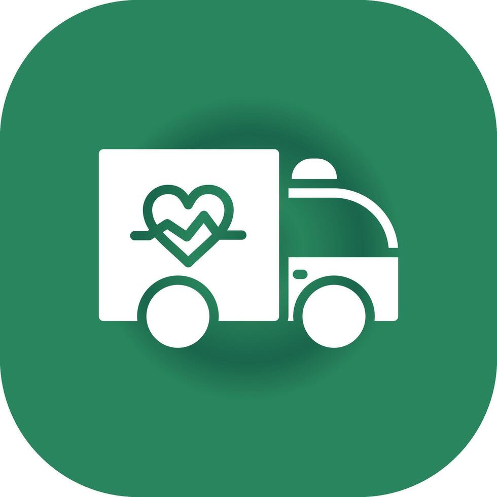 Ambulance Creative Icon Design vector