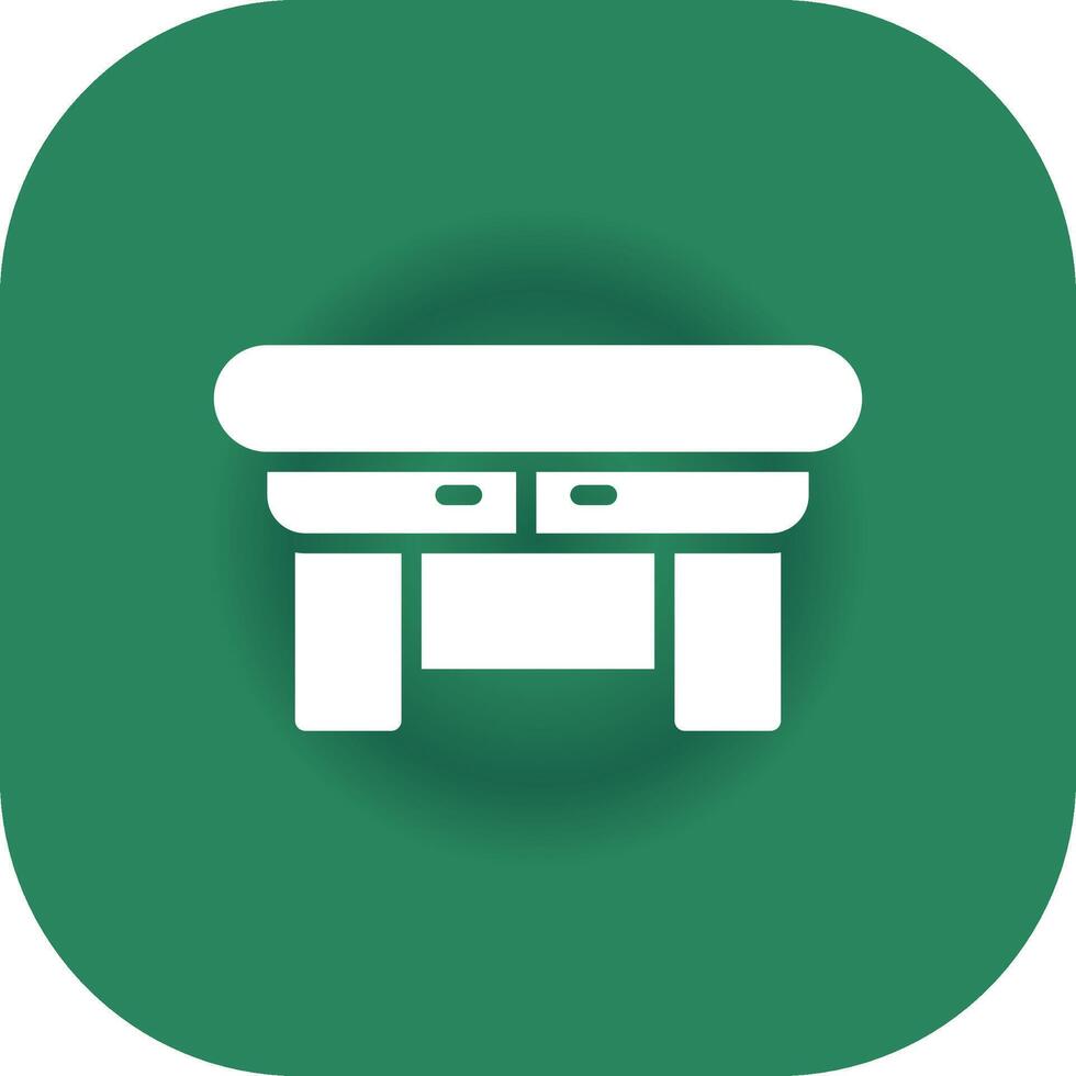 Glyph Round Corner Green Gradient vector