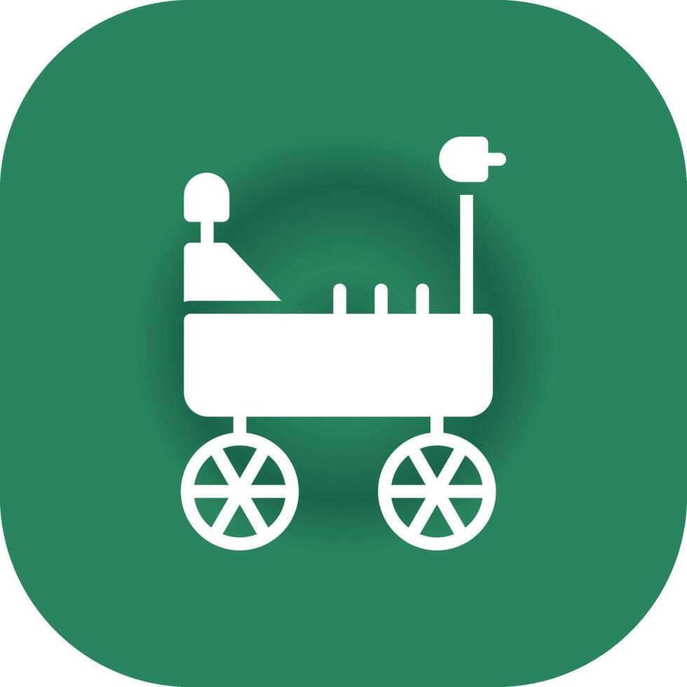 Mars Rover Creative Icon Design vector