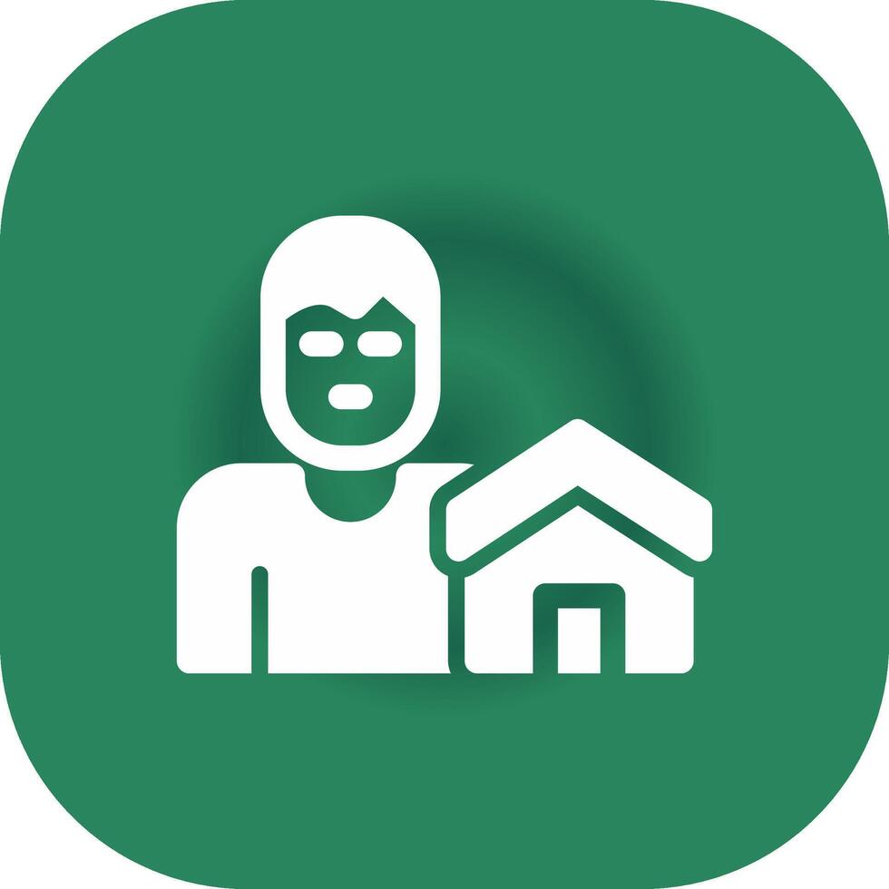 Real Estate Agent Creative Icon Design vector