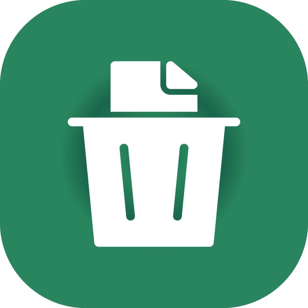 Paper Bin Creative Icon Design vector