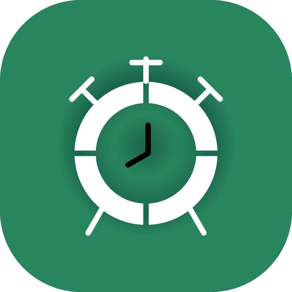 Alarm Clock Creative Icon Design vector