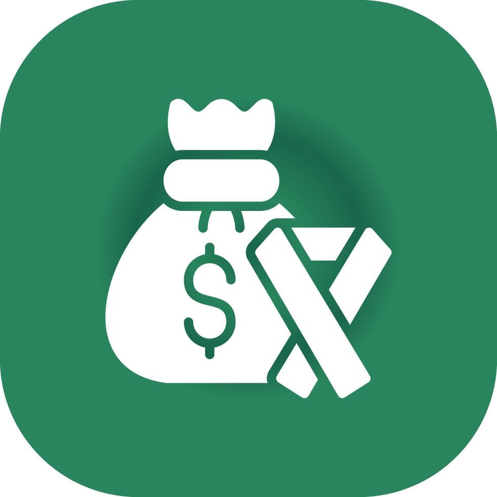 diseño de icono creativo de bolsa de dinero vector