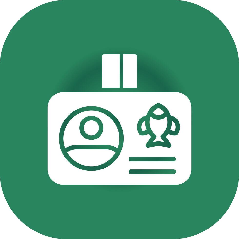 Fishing License Creative Icon Design vector