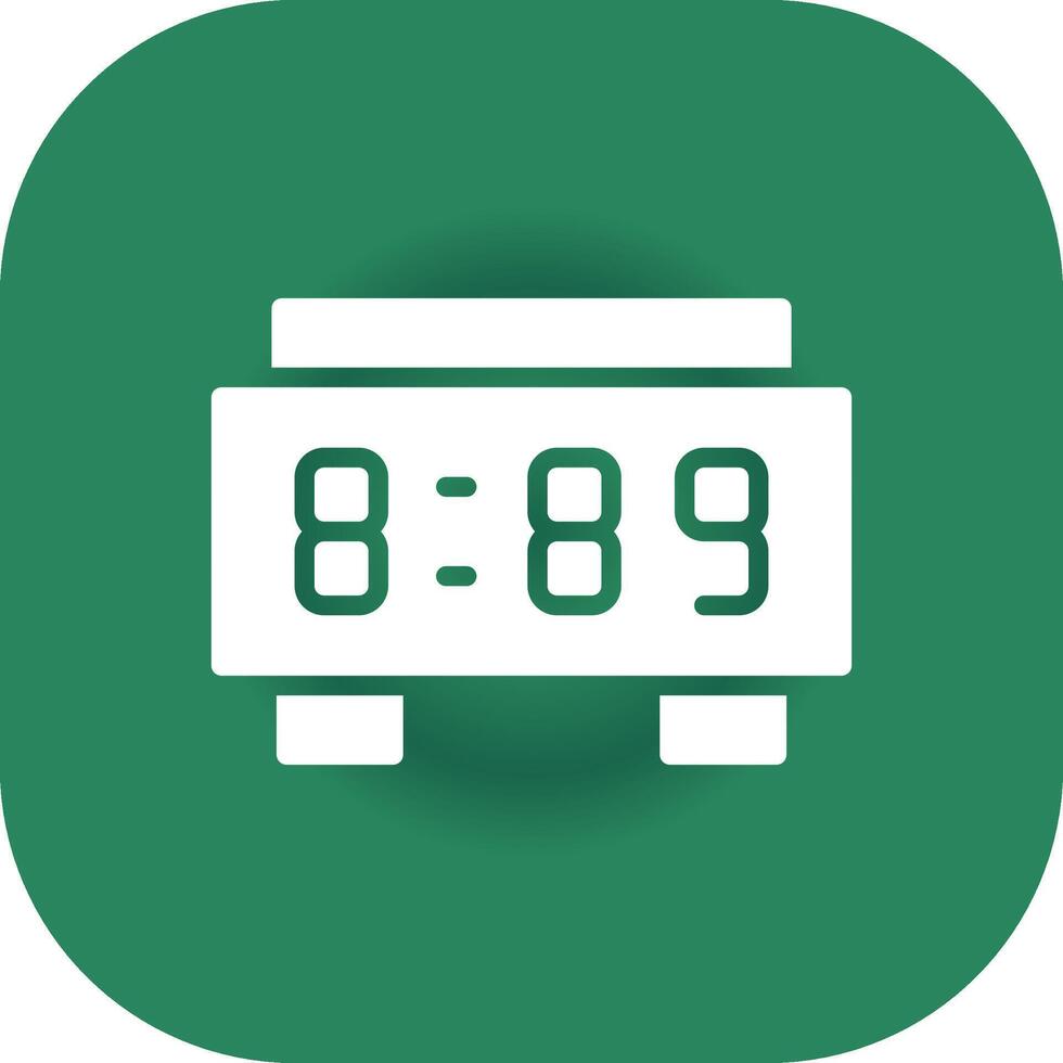 Digital Clock Creative Icon Design vector