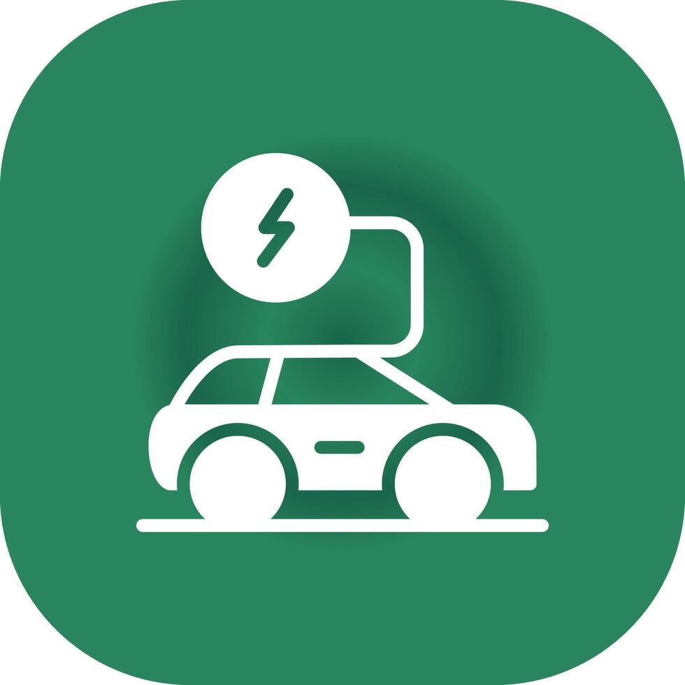 Electronic Car Creative Icon Design vector