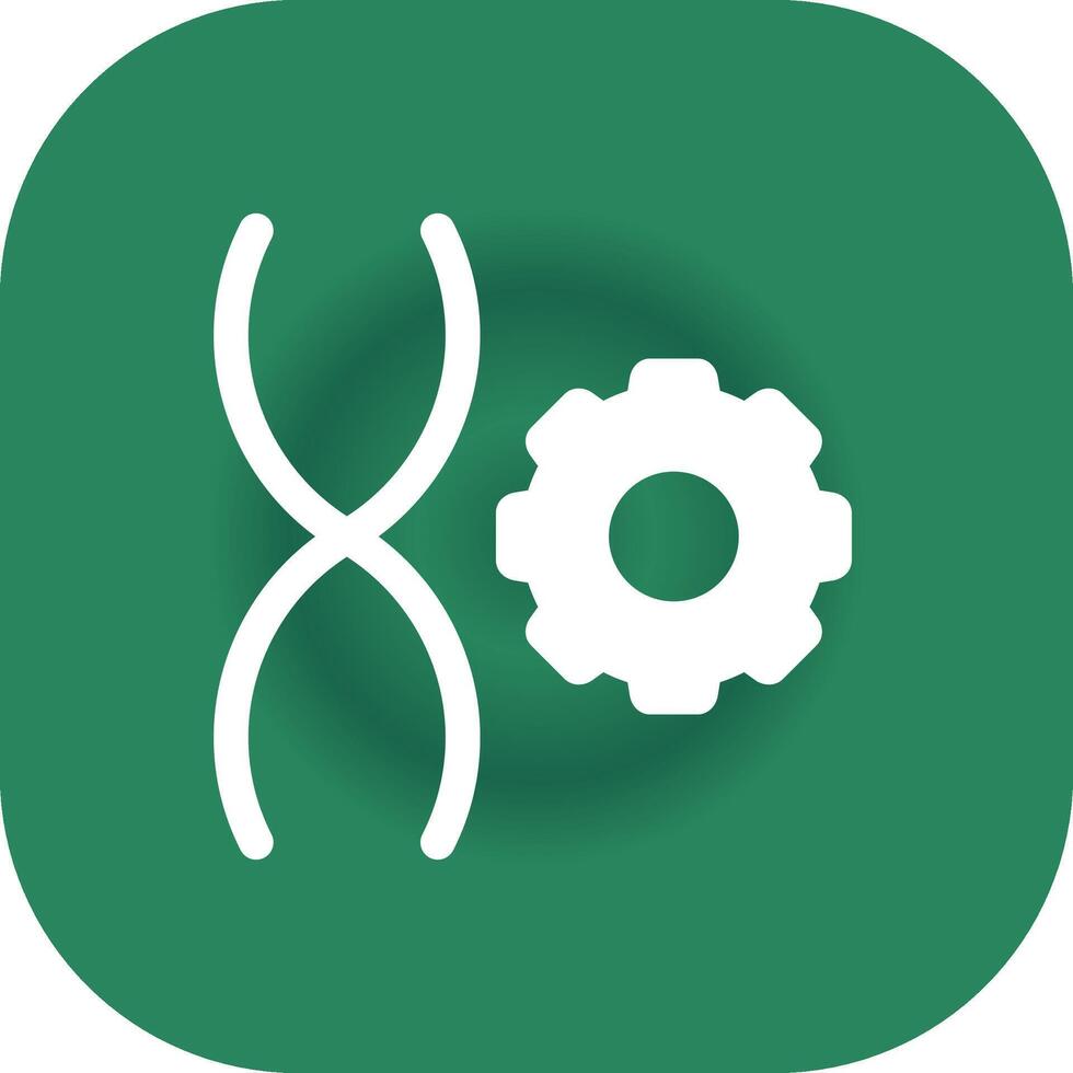 Genetic Engineering Creative Icon Design vector