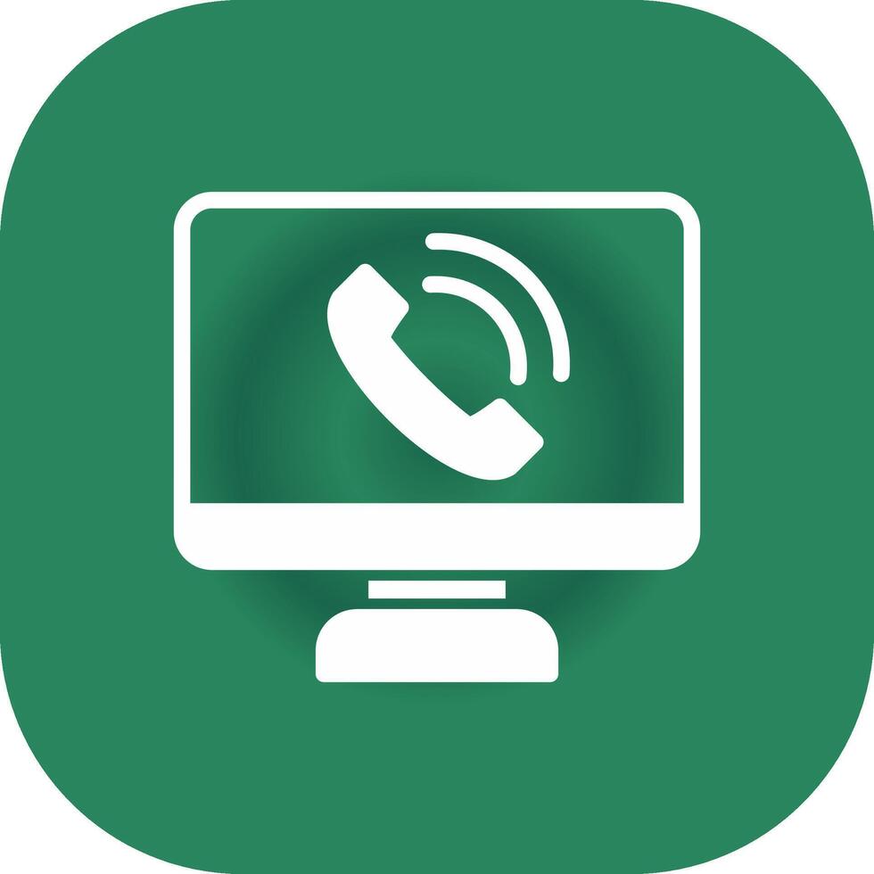 Phone Call Creative Icon Design vector