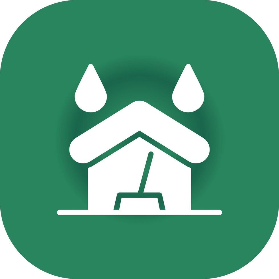 Water Damage Cleaning Creative Icon Design vector