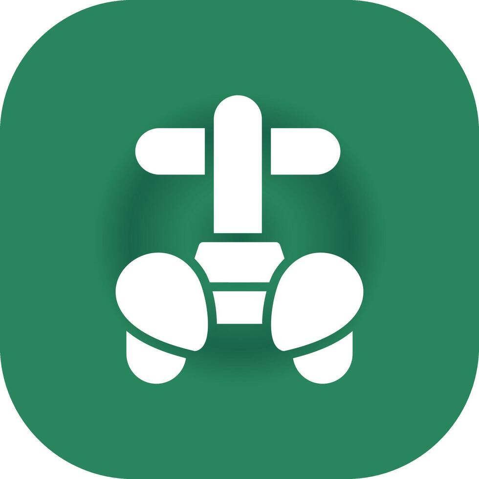 Police Segway Creative Icon Design vector