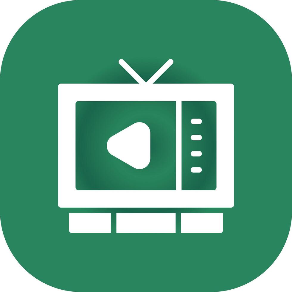 Watching TV Creative Icon Design vector