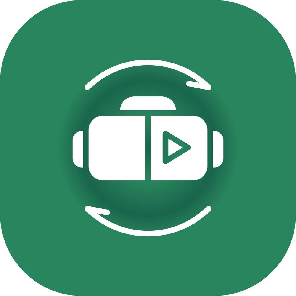 Virtual Reality Creative Icon Design vector