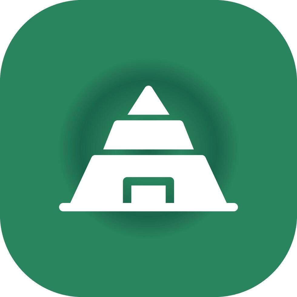 Pyramid Creative Icon Design vector