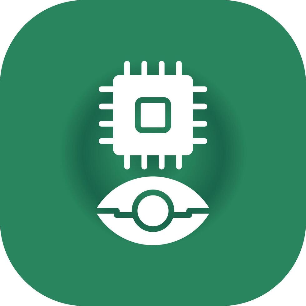 Eye Augmentation Creative Icon Design vector