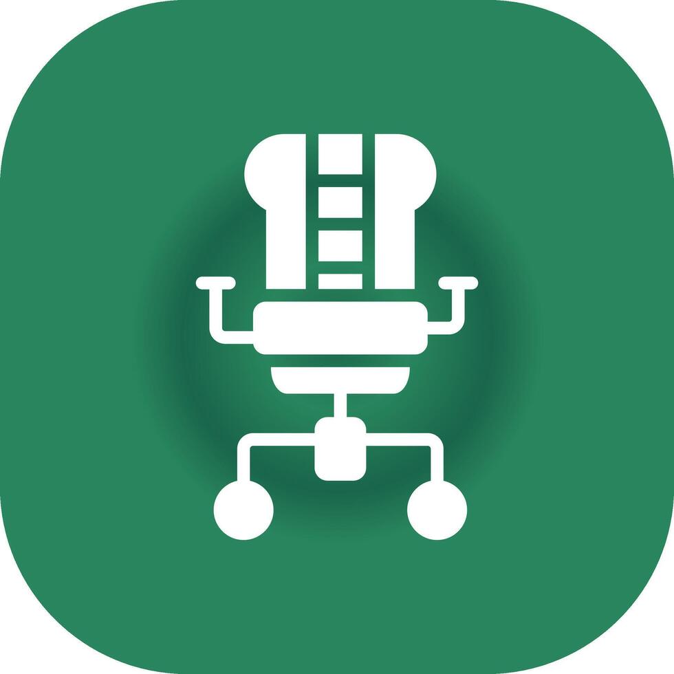 Gaming Chair Creative Icon Design vector