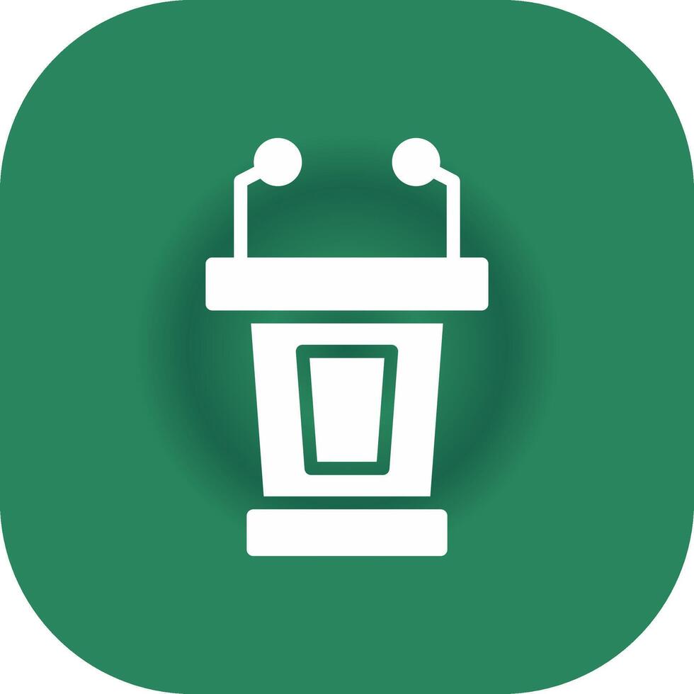 Lectern Creative Icon Design vector