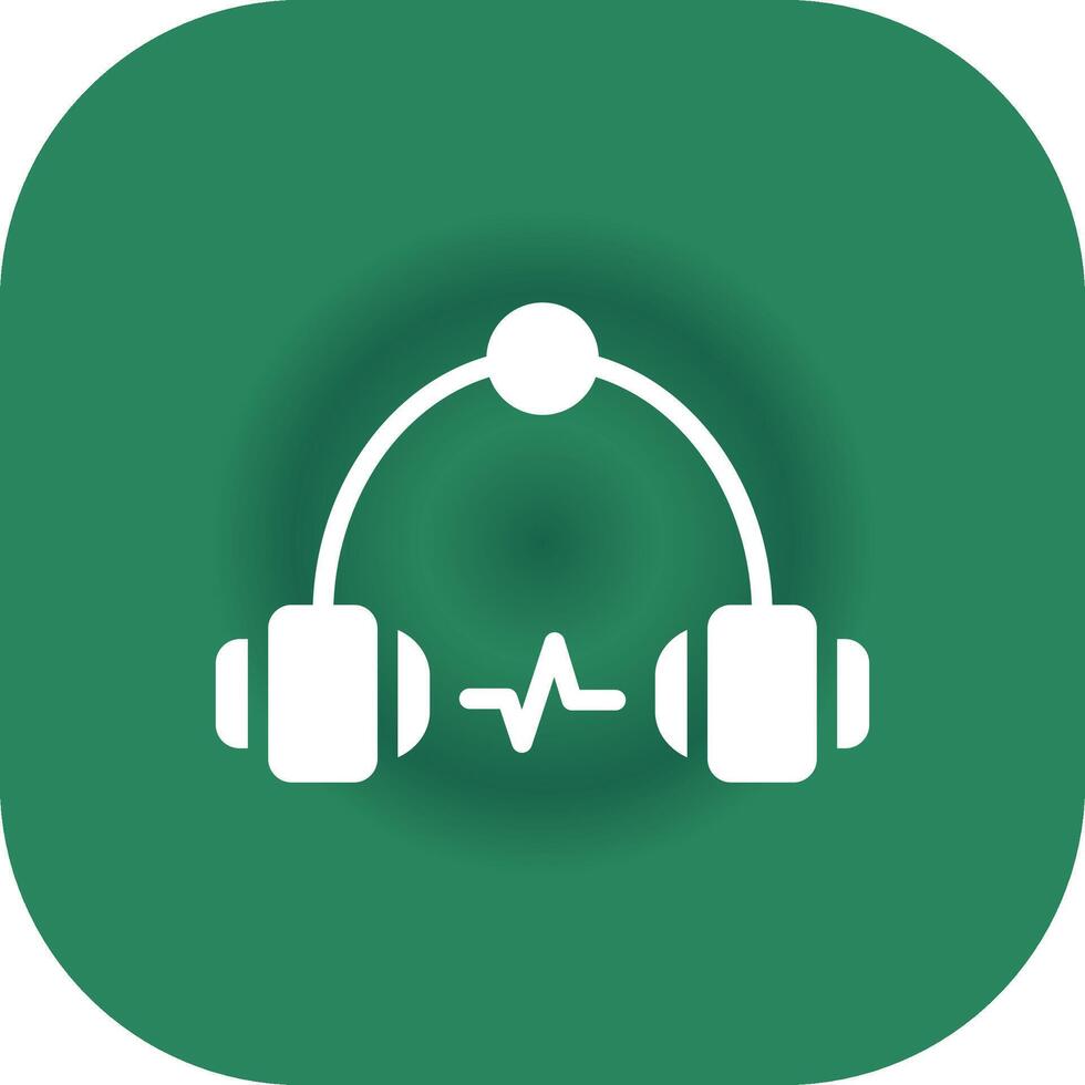 Headphone Creative Icon Design vector