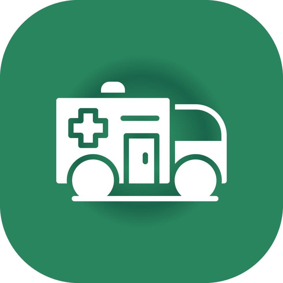 Ambulance Creative Icon Design vector