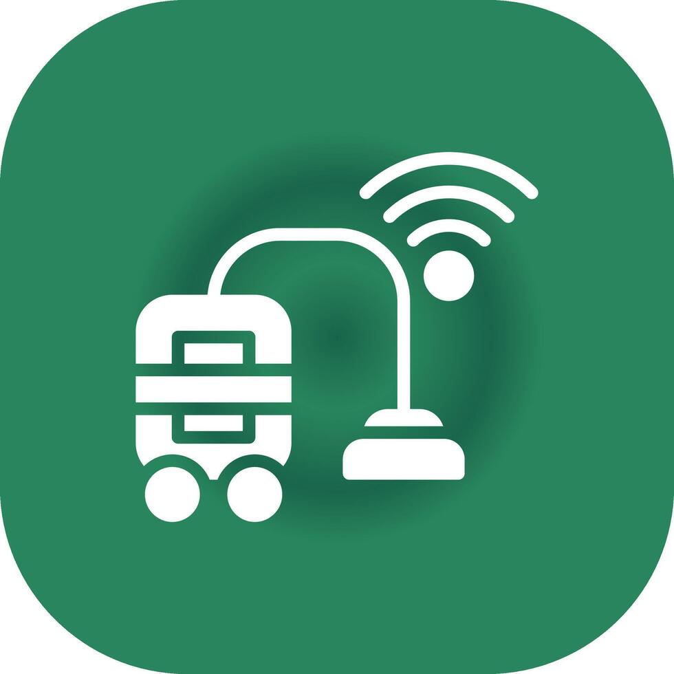 Smart Vacuum Creative Icon Design vector