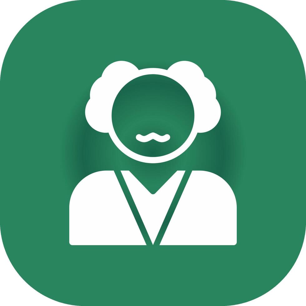 Old Man Creative Icon Design vector