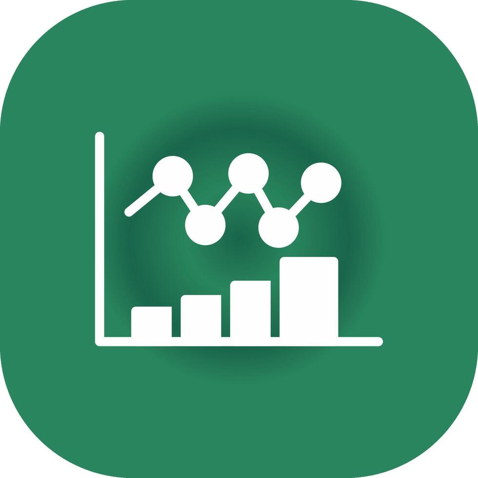 Bar Chart Creative Icon Design vector
