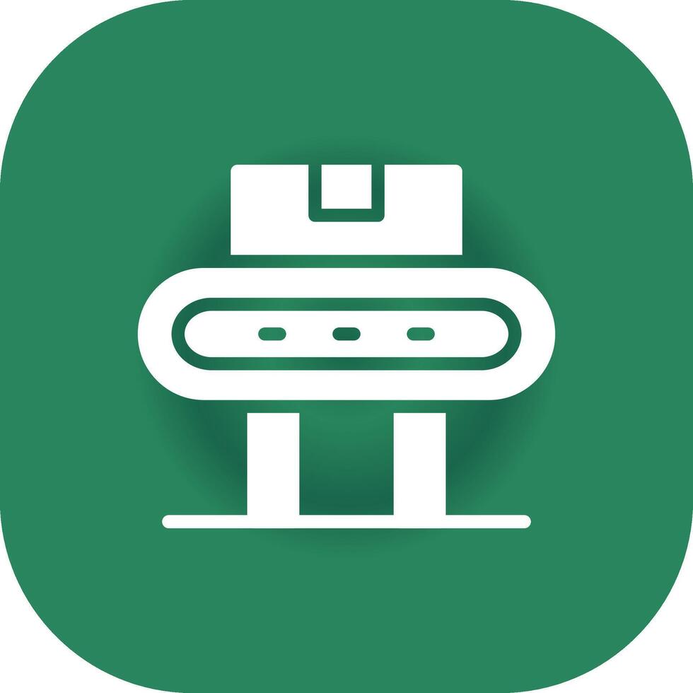 Conveyor Belt Creative Icon Design vector