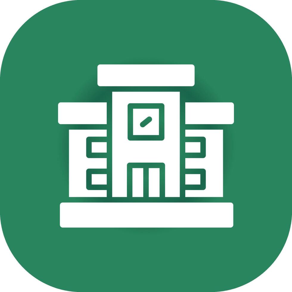 diseño de icono creativo de biblioteca vector