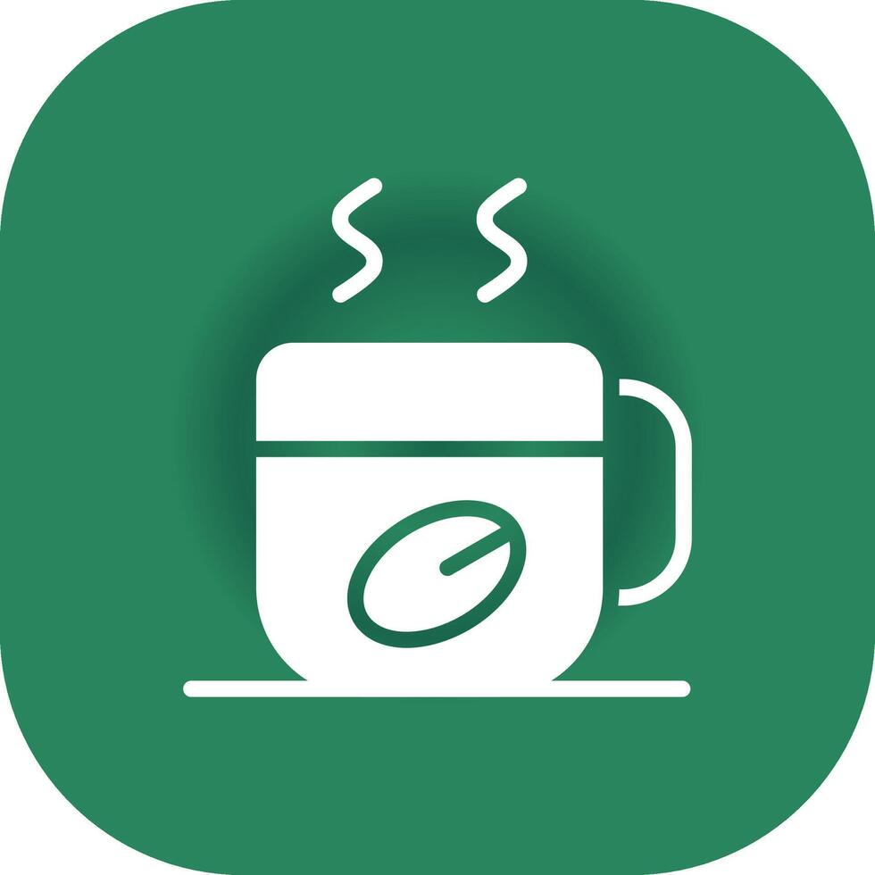 Glyph Round Corner Green Gradient vector