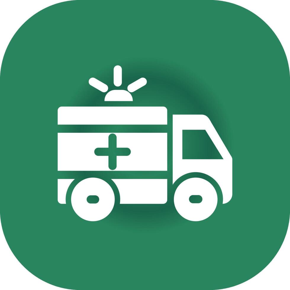 Ambulance Creative Icon Design vector