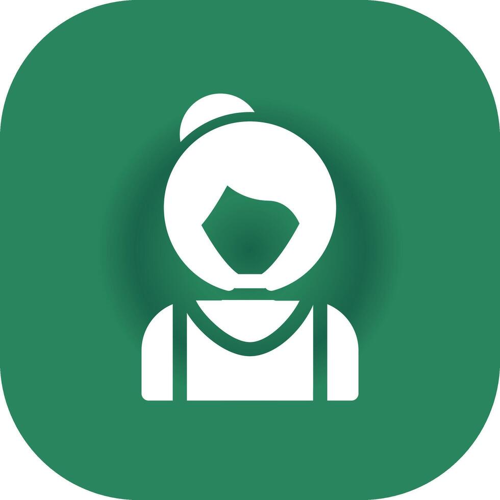 Old Woman Creative Icon Design vector