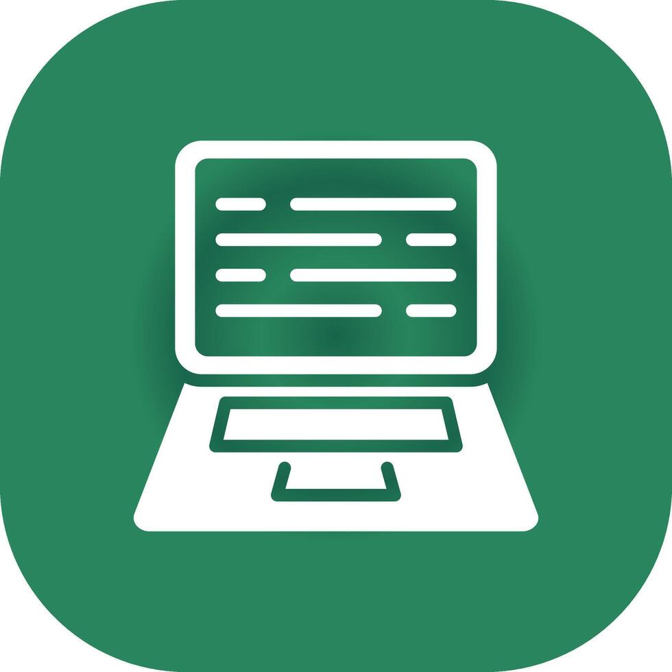Laptop Creative Icon Design vector