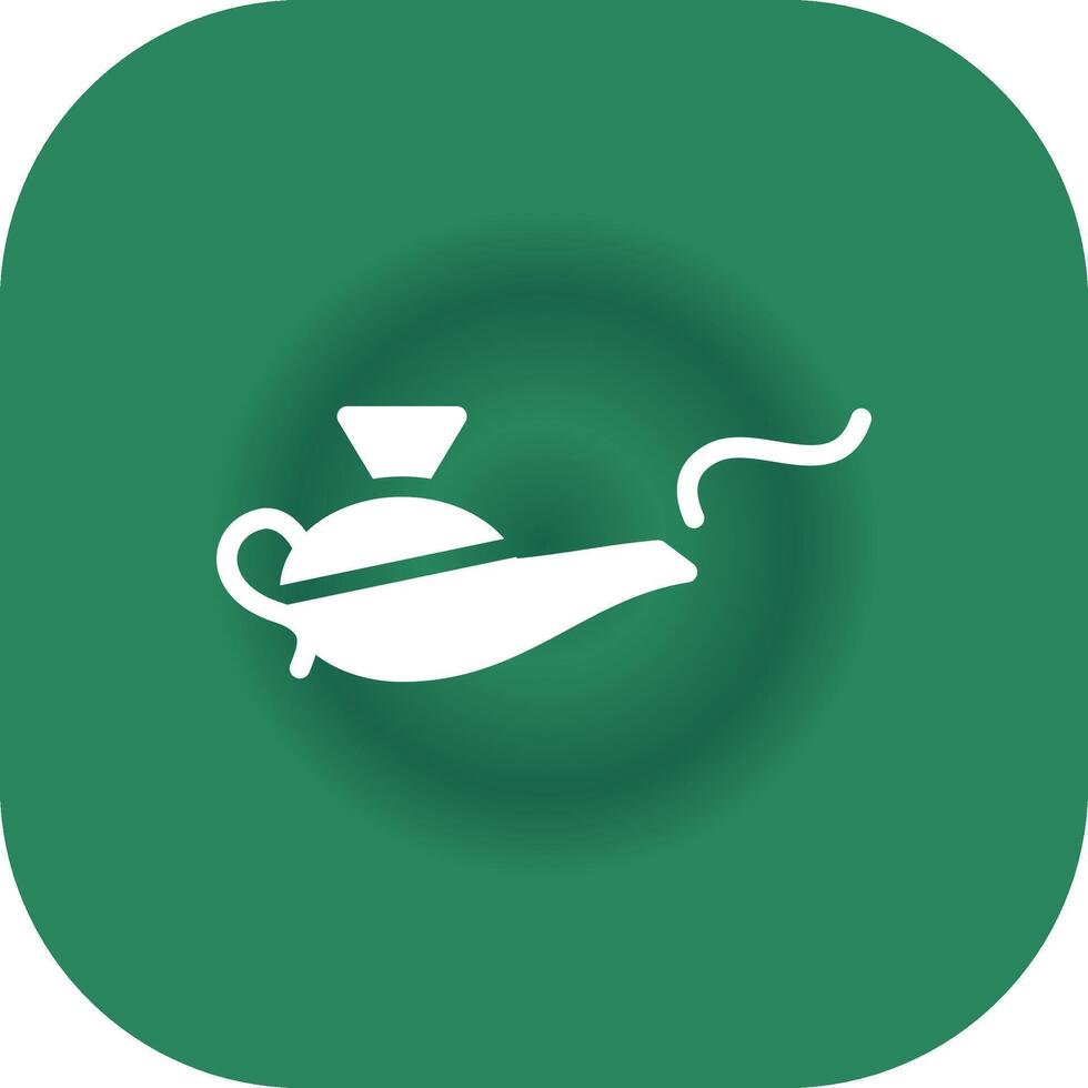 Magic Lamp Creative Icon Design vector